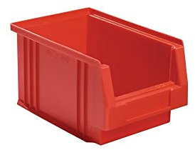 LA-KA-PE Sichtlagerkasten PLK 3 rot 230/205x150x125 mm (LxBxH)