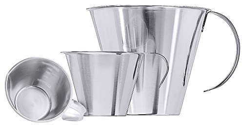 Contacto Edelstahl Messbecher ohne Fuß 0,25 l