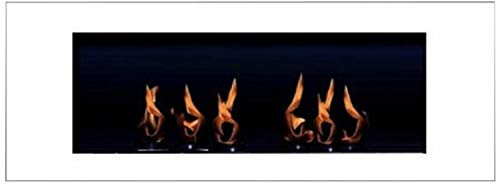 Bio Ethanol und Gelkamin – Wandkamin – Modell Tornado – Inklusive 6 Weißblech Brennstoffdosen und 1 Edelstahl Flammenlöscher – Wählen Sie aus 6 Farben – Farbwahl (Weiß)