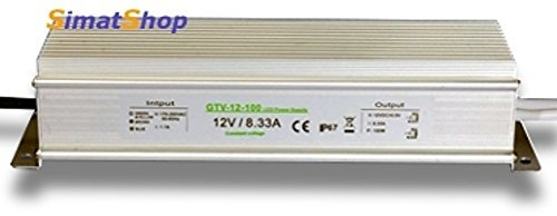 Bloc d'alimentation 12 V 100 W pour extérieur x LED Strip Driver Transformateur Switching