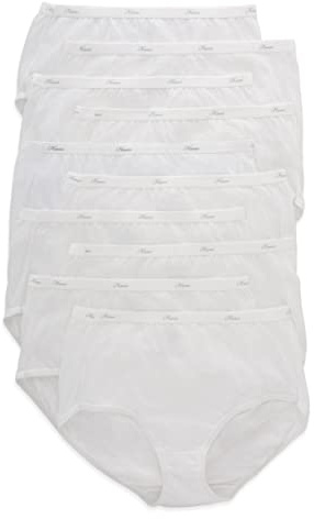 Hanes womens Cotton briefs underwear, 10 Pack - Brief White, 8 US