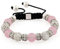 Morella Bracciale Donna con Pietre e zirconi Strass Regolabile Argento - Rosa