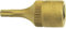 Hazet 8502-T30 Inserto Chiave a Bussola per Giravite Torx, Oro, Attacco Quadro, Cavo, 6.3 mm 1/4 di Pollice