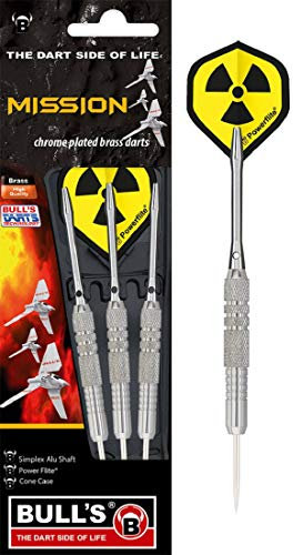 BULL'S Mission Steel Dart, Silber, 23g