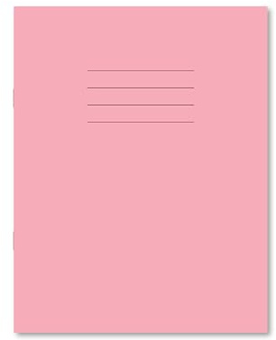 Hamelin 9 x 7-Inch 8 mm Ruled and Margin 80 Pages Exercise Book - Pink (Pack of 100), 100105435
