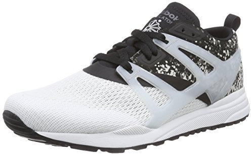 Reebok Ventilator Adapt Graphic, Herren Laufschuhe, Mehrfarbig (White/Black), 40.5 EU (7 Herren UK)