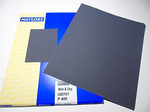 10 x Grit 400 Wet and dry Sandpaper Sheets waterproof Abrasive Coarse Fine / Super Fne Quality Silicon Carbide