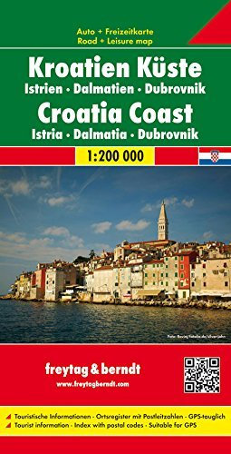Croatian Coast: 1:200,000. Istria - Dalmatia - Dubrovnik (English, Spanish, French, Italian and German Edition) by Freytag & Berndt (2007-04-01)