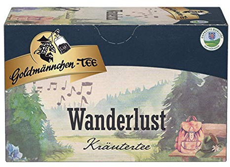 Goldmännchen Tee Wanderlust, Kräutertee, 20 einzeln versiegelte Teebeutel