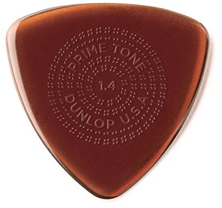 Dunlop 512P1.4 Primetone® Triangle Sculpted Plectra with Grip, 1.4mm, 3/Player's Pack