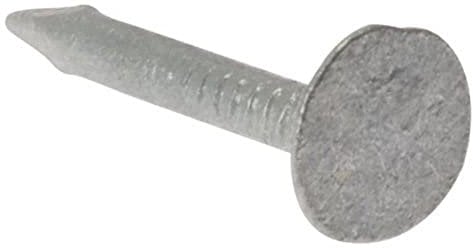 Merriway BH02173 (150 gm) Clout Nail With Extra Large Head, Galvanised 50 mm (2 inch) - Pack of 150g, Silver
