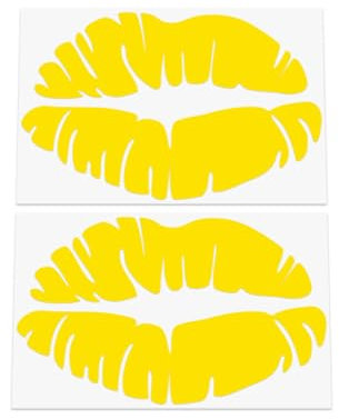 2 x Lippen KISS SEXY Funny Car Window Laptop/Wand JDM DUB VINYL Aufkleber Aufkleber