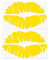 2 x Lippen KISS SEXY Funny Car Window Laptop/Wand JDM DUB VINYL Aufkleber Aufkleber