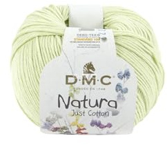 DMC Natura Yarn, 100% Cotton, Light Green (N12), 50g