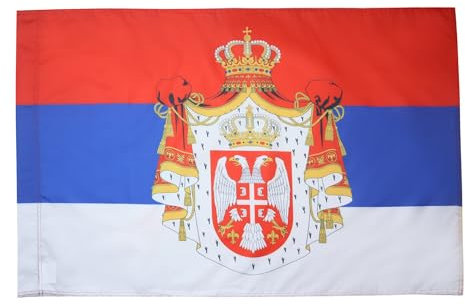 AZ FLAG - Flagge Königreich Von Serbien 1882-1918 - 150x90 cm - Serbische Fahne 90 x 150 Cm Scheide Für Mast - Flaggen