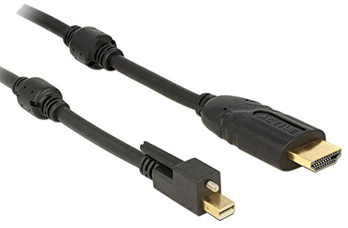 Delock Kabel mini Displayport 1.2 Stecker mit Schraube >