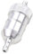 GOOFIT filtro del gas combustibile in alluminio Sostituzione per moto tascabile mini ATV Argento