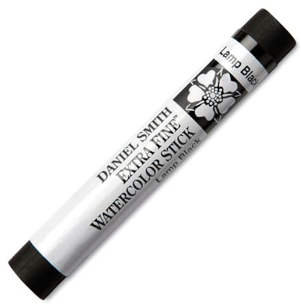 DANIEL SMITH Extra Fine Watercolor Stick 12ml Paint Tube, Lamp Black (Model: 284670029)