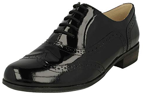 Clarks Damen Hamble Oak Derby, Schwarz, 35.5 EU