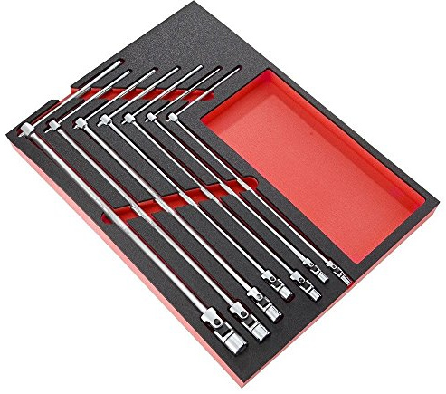 Facom MODM.99B 7 mm-19 mm Universal Joint Socket Wrench Set, 7 Pieces