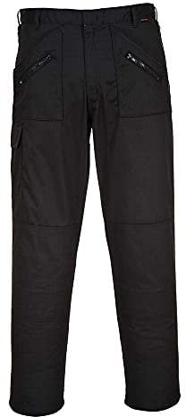 Portwest Men Action Trousers, Black, 26
