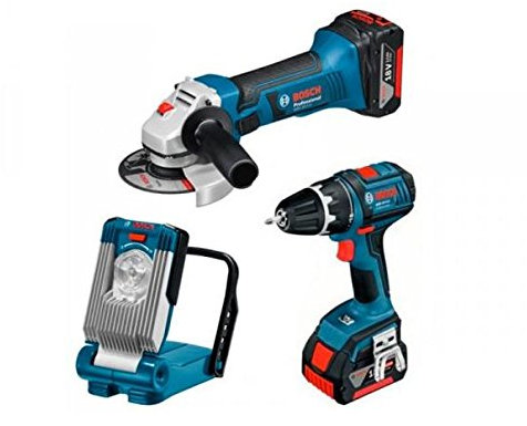Kit de 0615990G11 Bosch Perceuse-visseuse professionnelle sans fil Bosch GSR 18 V Lithium professionnelle GWS Meuleuse d'angle 18 V