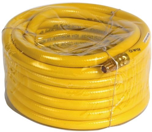 SIP Air Compressor Hose 25ft 7.6m Workshop Airline Hose PVC 20.7Bar (300psi) 1/4 BSP Fittings