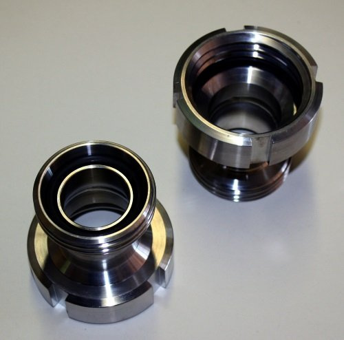 TÄSLER-Produktion IBC Adapter S60x6 IG auf DN32 RD58 AG Milchgewinde - V4A/316