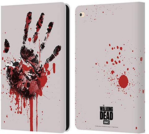Head Case Designs Offizielle AMC The Walking Dead Hand Silhouetten Leder Brieftaschen Handyhülle Hülle Huelle kompatibel mit Apple iPad Air 2 (2014)