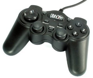 Venom Black Analogue Shockforce Controller (PS2)