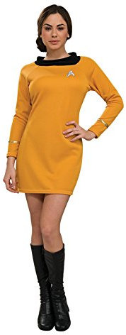 Rubies Star Trek Classic Deluxe Kleid in Gold Kostüm, gold, Small