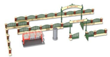 Kibri 38601 - H0 Zaun für englischen Garten