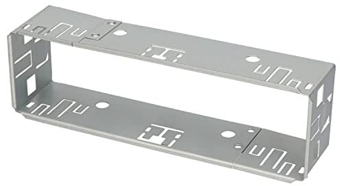 Audioproject A122- Einbaurahmen 1DIN Universal Autoradio Einbauschacht Metall Einschubrahmen - Autoradio Schacht für 1 DIN Zubehör Radio - Maße 182 x 53 mm. Einbautiefe ca. 50mm