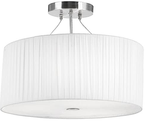 Globo Elegante Decken Lampe Hänge Leuchte Plissee Wohnraum Beleuchtung 15105-3