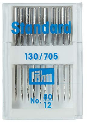 Prym 152285 Sewing Machine Needles 287(690) Round Piston 90 Silver Colour