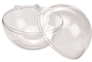 GLOREX 6 3500 005 Kunststoff-Kugel, transparent, 12 x 12 x 12 cm