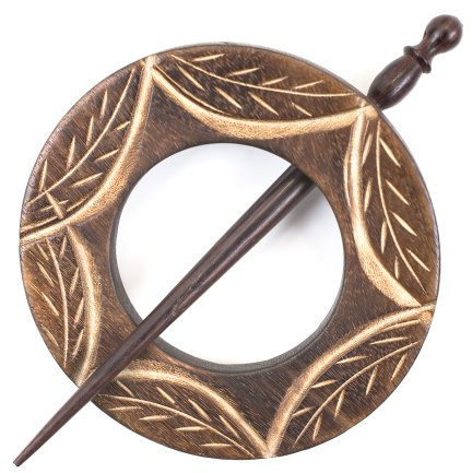 Pony Shawl Pin, Wood, Multi-Colour, 10 x 3.3 x 20.8 cm