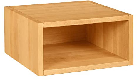 BioKinder 22188 Laura Regalwürfel Regalelement Regal mit Rückwand aus Massivholz Erle 40 x 20 cm