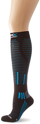 X-Socks Funktionssocken Effektor Trekking Compression Lady, Black/Grey/Turquoise, 35/38 S, S100013