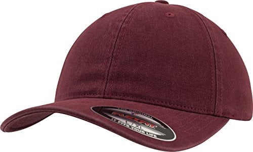 Flexfit Kappe Garment Washed Cotton Dad Hat, Maroon, S/M, 6997-00150-0053