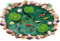 HALLOBO® Aufkleber XL 3D Fische Aquarium Teich Boden Wand Aufkleber Decal abnehmbar Sticker Wohnzimmer Schlafzimmer Kinderzimmer Küche Bad Badzimmer Korridor Esszimmmer