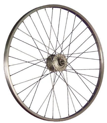26 Zoll Vorderrad Büchel Aluminiumfelge Shimano Nabendynamo DH-C3000-3N - Silber