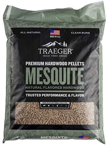 Traeger – Granulés en bois mesquite 100 % naturel pour griller, fumer, cuire, rôtir, braiser et barbecue (9 kg) - PEL305 -