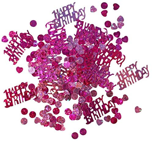 Konfetti: Streudeko, ?Happy Birthday?, pink, 15 g