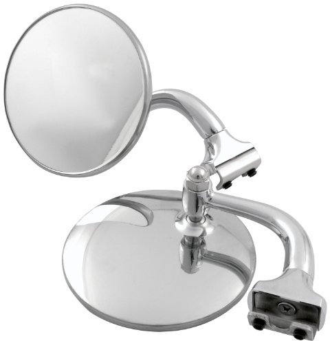 Allstar Performance ALL76401 Seitenspiegel mit Edelstahlkopf, 10,2 cm Durchmesser, 1 Paar