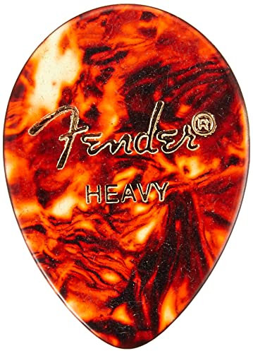 Fender 098-0354-900 354 Shape Picks, 12 Count, Shell, Heavy