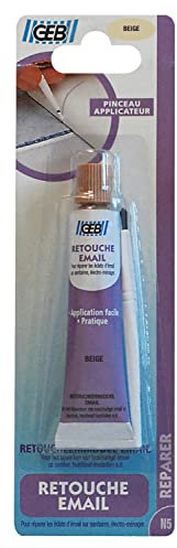 GEB Retouche émail couleur beige 20 ml pour appareils sanitaires et électroménager
