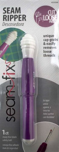 Dritz Seam Fix Seam Ripper & Thread Remover #653564 ~ Cut Loose Press ~ 1 per pkg ~ Purple by