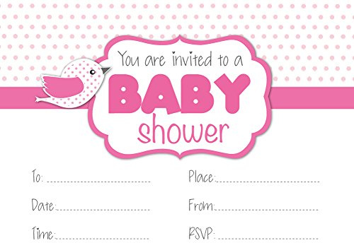 Baby Shower invitations, party, expectant mums, baby girl
