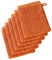 De Witte Lietaer Wellness Waschlappen 6er Set, 100% Baumwolle, Orange, 15x22 cm, 6